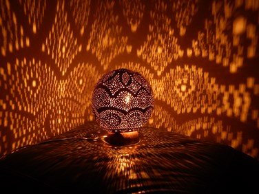 loloeanna calebasse lampe artisanat Guadeloupe photophore